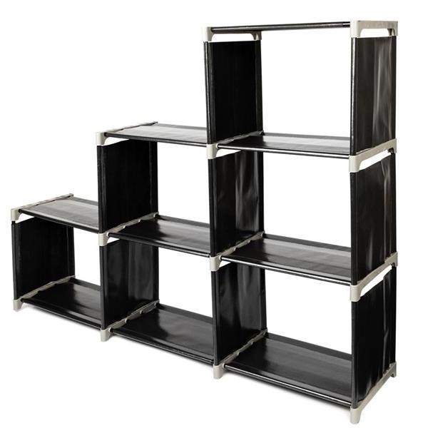 Wholesale Living Room Children Room Cube Staircase Organizer Steel Storage Bookcase Racks Shelving Units