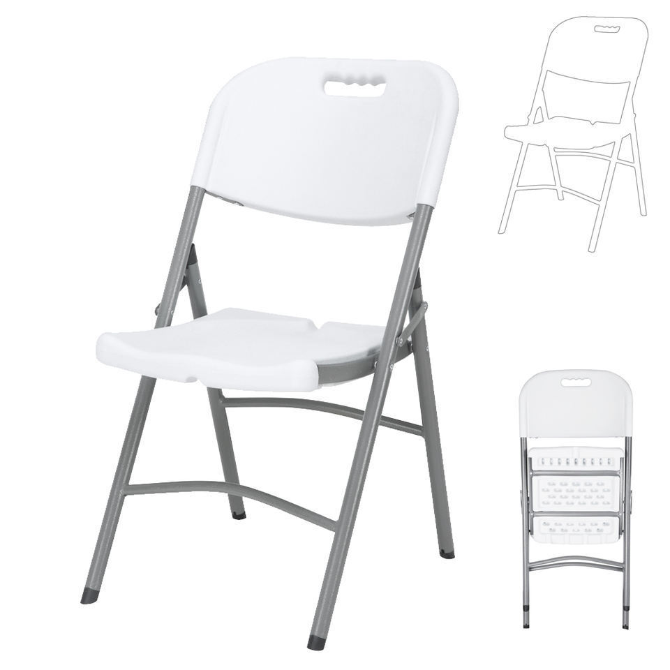 Wholesale Lightweight Waterproof White Cheap Outdoor Plastic Picnic Folding Garden Chair for Sale