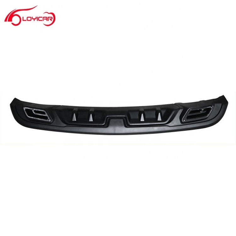 PP material Silver Black Rear Air Diffuser Bumper Guard for Hyundai Elantra 2014 Car Body Kit