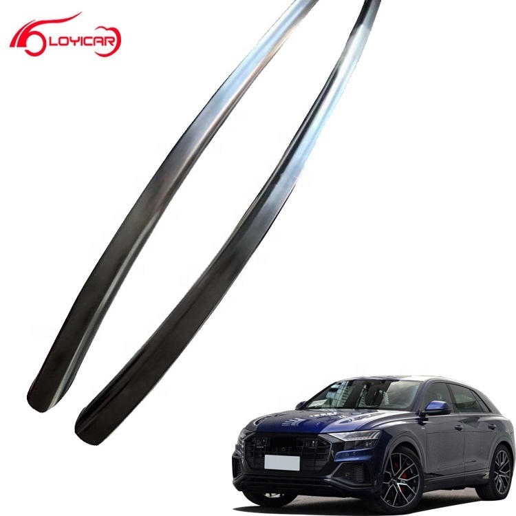 Sticking Type Sliver Aluminum Roof Rack Rails 2pcs for Audi Q8 2019 2020 2021 2022 2023 2024