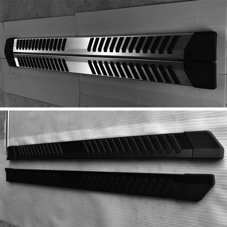 For 2015-2020 Ford F150 Super Cab V Style Running Boards Side Step Nerf Bar Silver Black Pickup Truck Offroad 4x4 Accessories