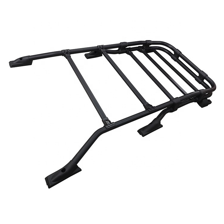 Heavy Duty Offroad Parts Aluminum Alloy Roof Rack Aftermarket Black Roof Luggage Rack For Toyota FJ Cruiser