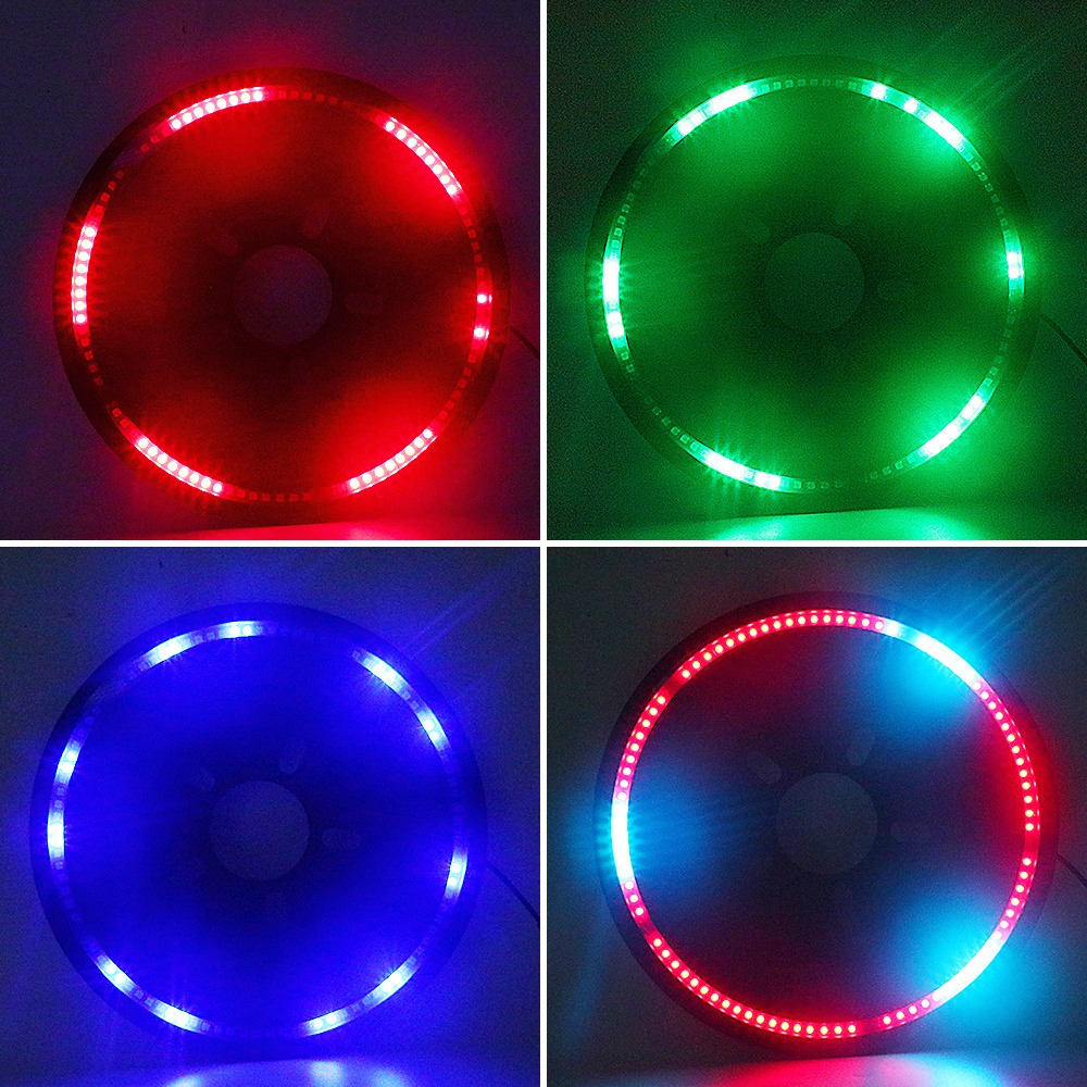 RC Dancing Rgb Spare Tire Ring Brake Light 3Rd Led Rear Wheel Lights Third Tail Lamp For Jeep Wrangler Jk Jl Jlu