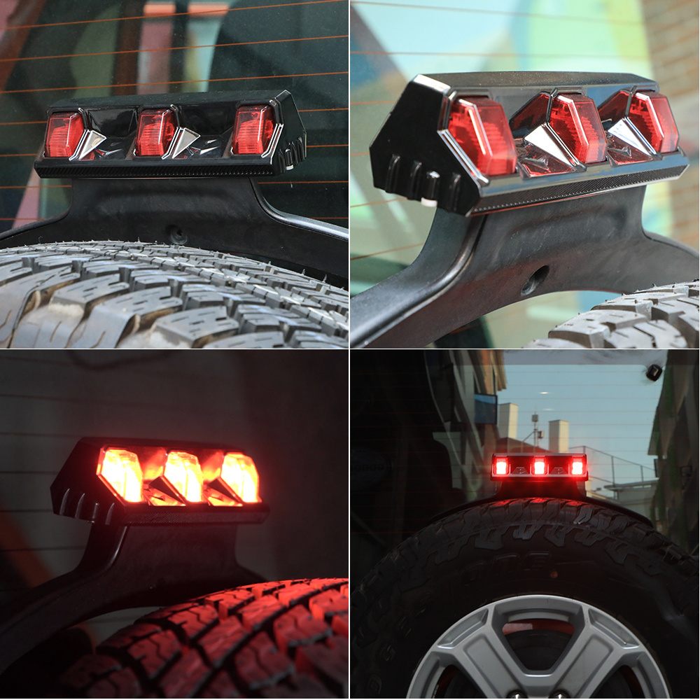 LOYO design LED JL third brake light for Jeep Wrangler JL 2018 2019 Third High Mount Stop Rear Spare tire Light