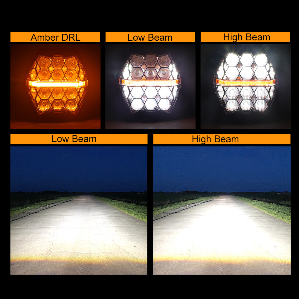 High Power 120W Super Bright Truck Offroad Led Spotlight 7inch Car Led Work Lights 24V 32V Round Led Driving Light DRL