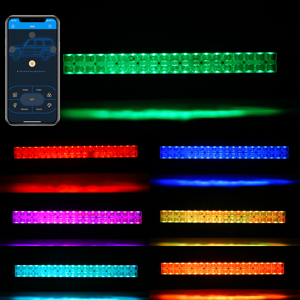 Kit Barras De Luces Led Blanco De Tv Luz 12 W Uv Barra 30 Led Ambar Light Bar R112 Rgb Led Light Bar