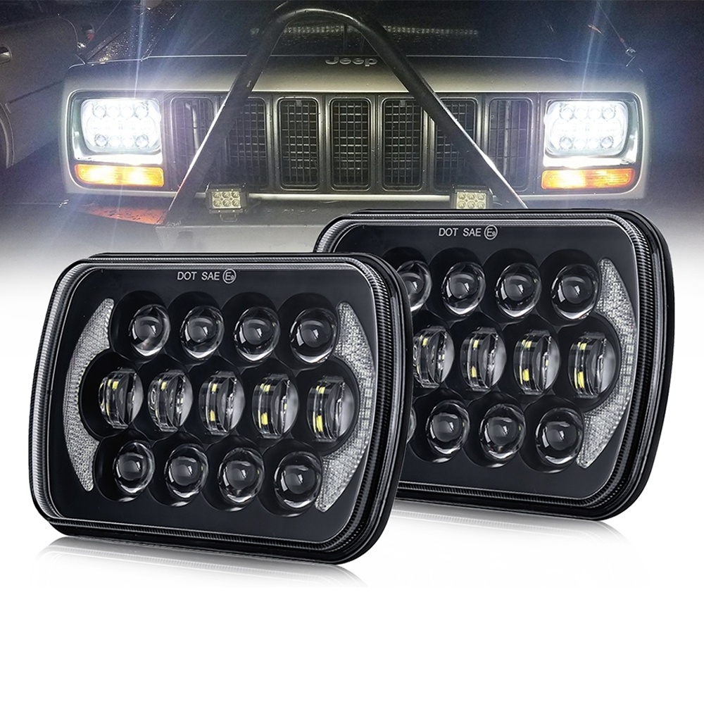 Focos Foco H4 Faro Para Toyotas Drl Lead Led Head Lights Ip67 Hi/Lo Beam Headlights For Toyota Sequoia Hilux Pickup Headlights