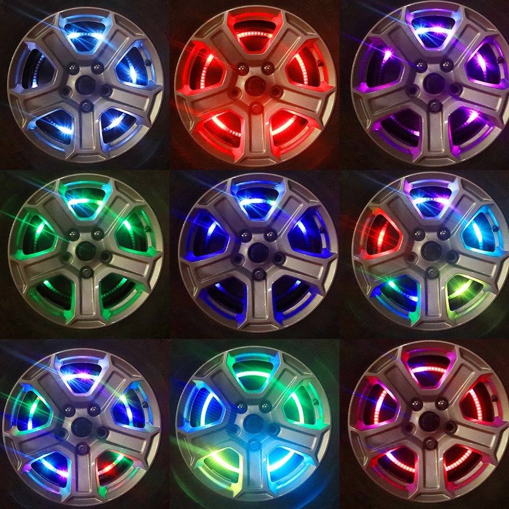 New arrival Remote Control LED RGB Spare Tire Light high mount 3rd brake light Rear Wheel Lights For Wrangler JK and JL 2018+