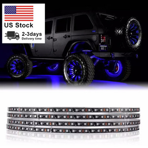 Customized Music App Control Color Double Side Rgb Wheel Lights Rgb Led Car Wheel Light Dual Row Wheel Lights For Jeep Truck