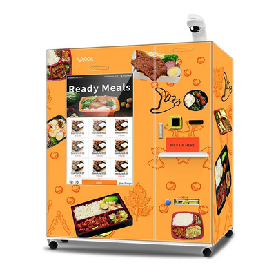 Hot Sale New Big Touch Screen  Frozen Food Vending Machine Fully Automatic Fresh Food Vending Machine With 45S Quick Heating