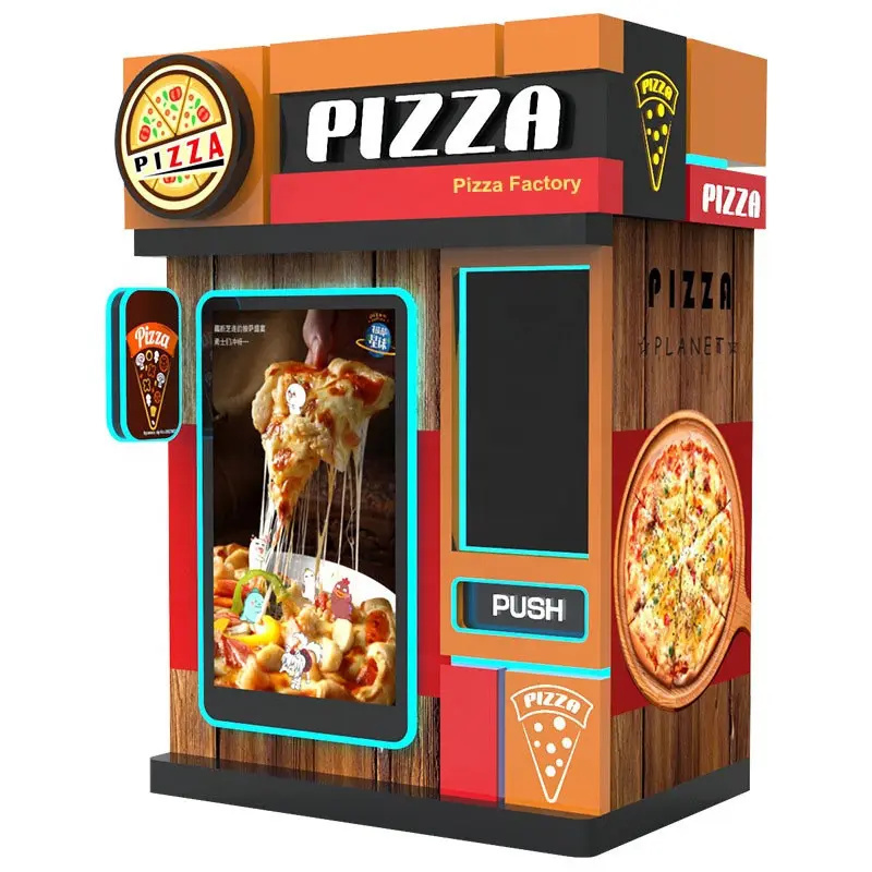 Smart Touch Screen Self-Service Fast Food Making Vending Machine Fully Automatic Pizza Vending Machines For Sale