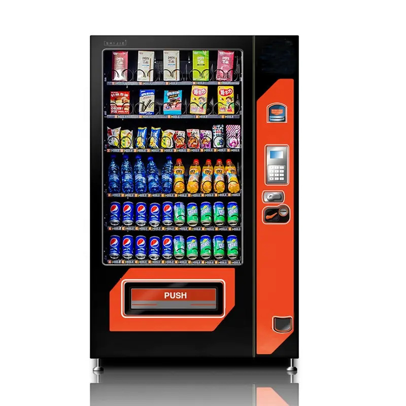 2023 New 24 Hours Self Service Frozen Beverage Vending Machine Automatic Combo Vending Machine For Foods And Drinks Snack