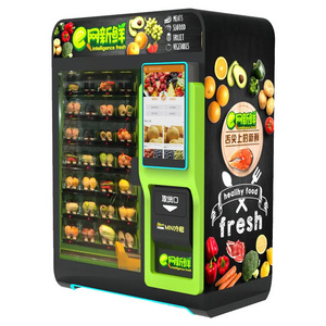 2023 Vegetable Fresh Fruit Egg Elevator Vending Machine 32 Inch Touch Screen Vending Machine For Malls And Supermarkets