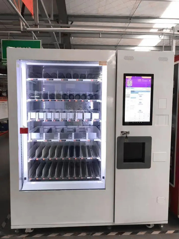 Touch Screen Big Capacity Elevator Vending Machine Food Drink Vending Machine For Supermarket