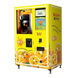 Unmanned Orange Juice Vending Machine Commercial Outdoor With Cash Coin Acceptor Credit Card