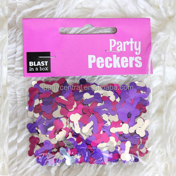 Hen night penis shape sexy naughty bridal shower party confetti for sale LP