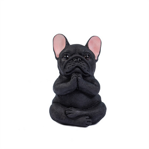 Hot sale modern art dog home decor resin sculptures custom color dogs figurines