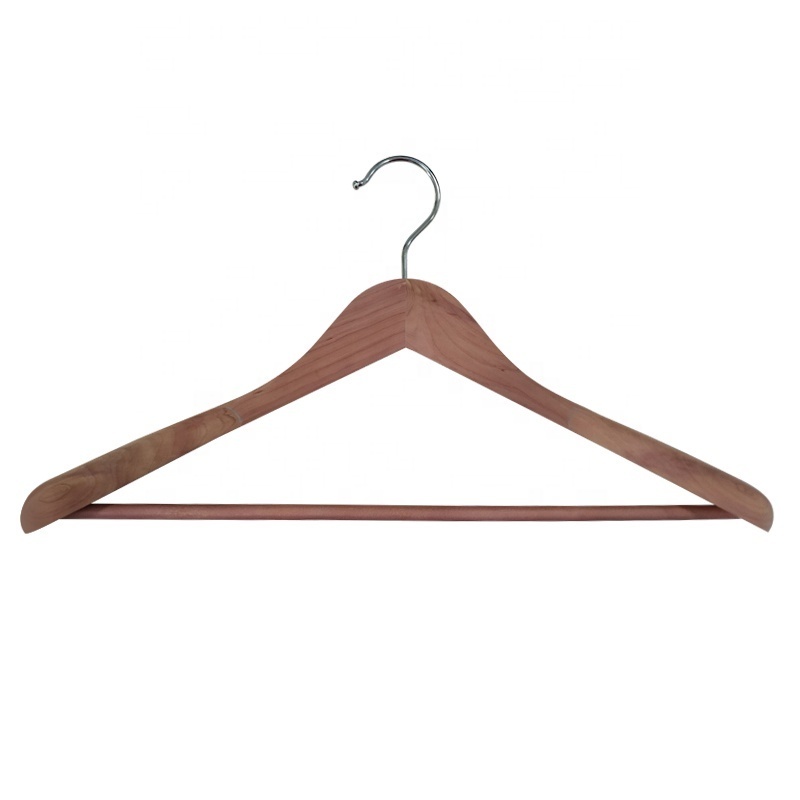 In Stock Cedar Wood Hanger Suits Hanger For Wardrobe Storage