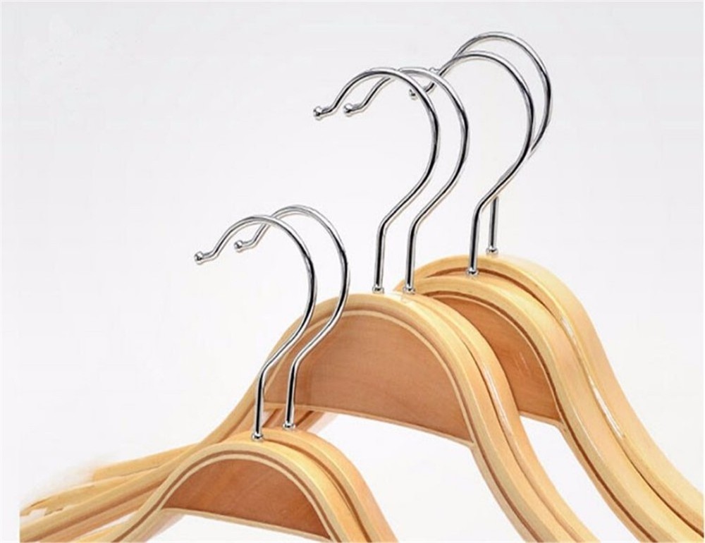 Exported to Europe and America Hight Quality Laminated Hanger Wooden Cloth Hanger T-shirt/Skirt Hanger Anti-slip