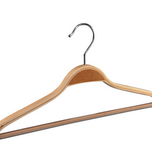 Exported to Europe and America Hight Quality Laminated Hanger Wooden Cloth Hanger T-shirt/Skirt Hanger Anti-slip