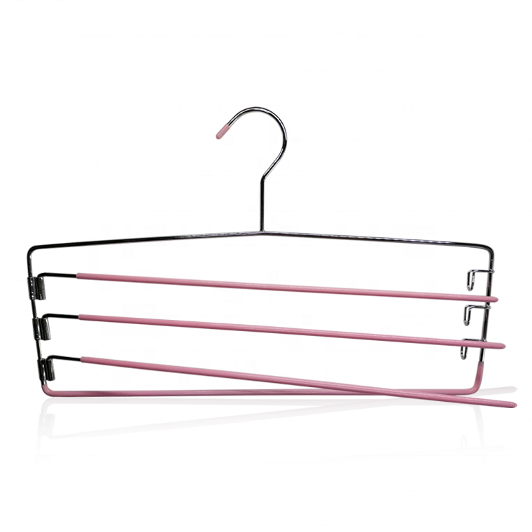 Wholesale Space Saving Metal Hanger For Pants Closet Organizer