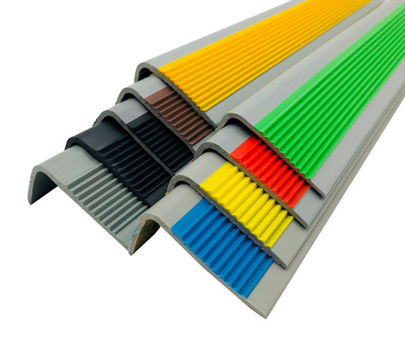 Soft Rubber PVC Stair Nosing Anti Slip Strip Non-Slip Step Floor Mat