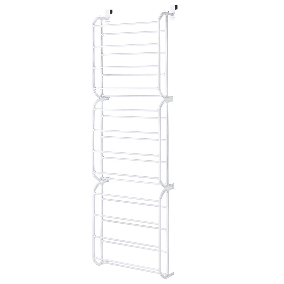 Manufacturer 12 Tier metal Hanging Shoe Rack shoe rack White 36 Pair Over The Door Shoe Organizer