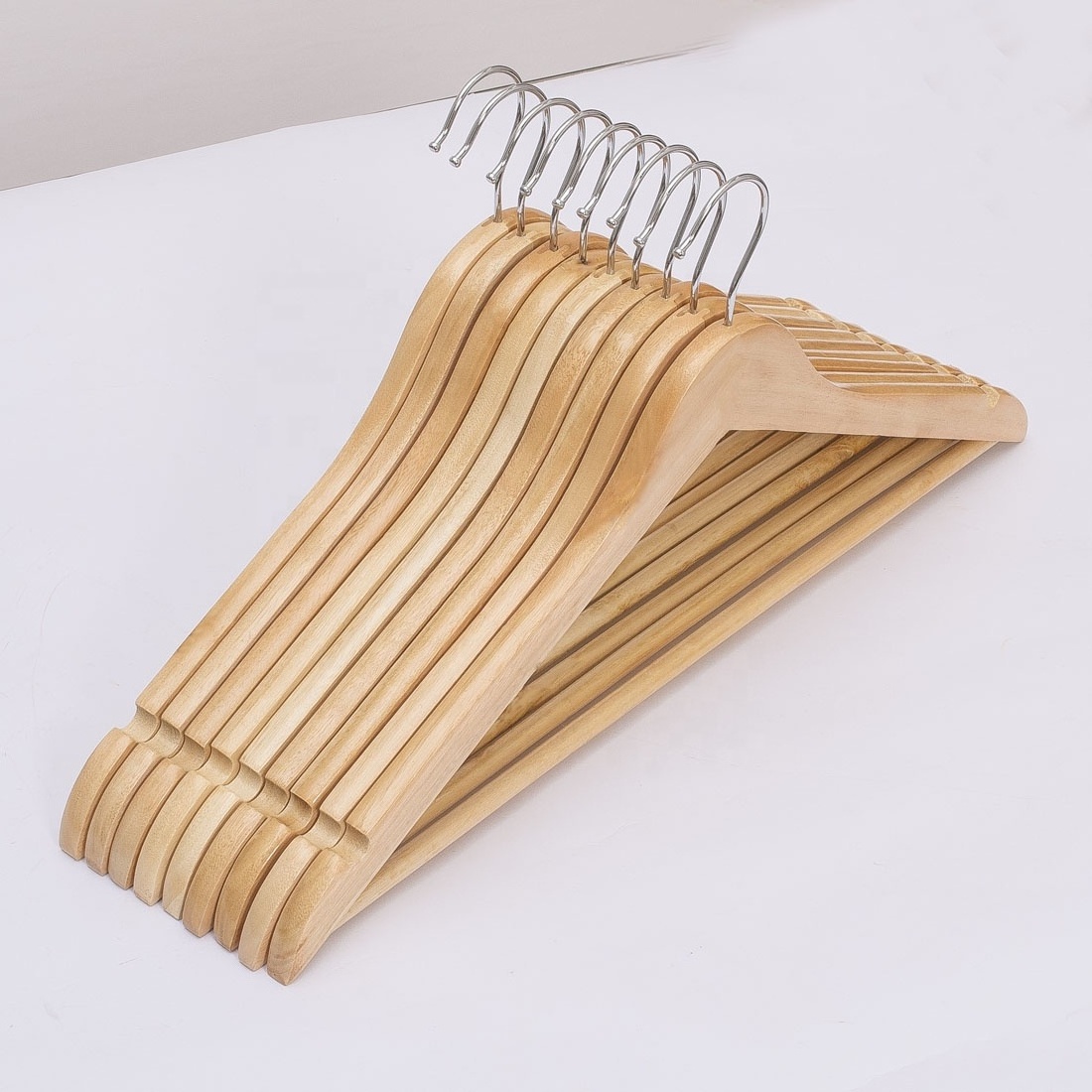 Eucalyptus B grade suit wood clothes    wholesale  suit  wooden hanger