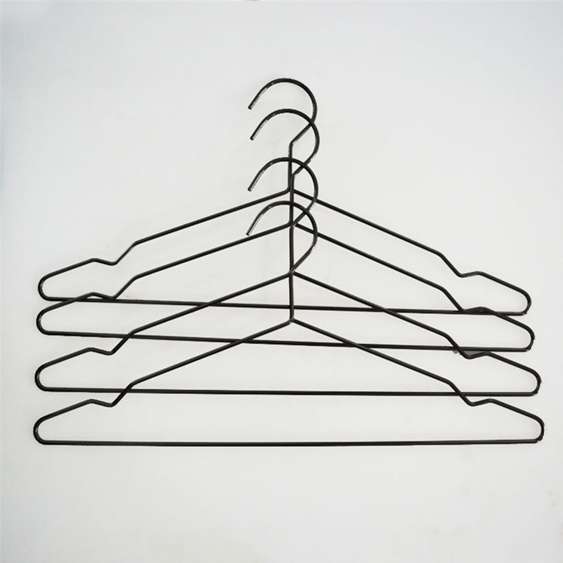 perchas wholesale custom coat metal clothes hangers black space saving skirt hanger metal with clips