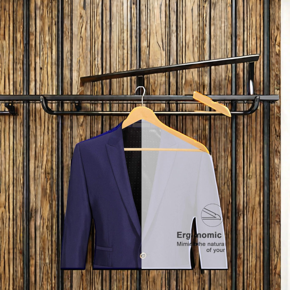 Wholesale Customized Wooden Hangers for Home Wardrobe Use Apparel OEM/ODM Clothes Hanger Wooden Suit Coat Hangers