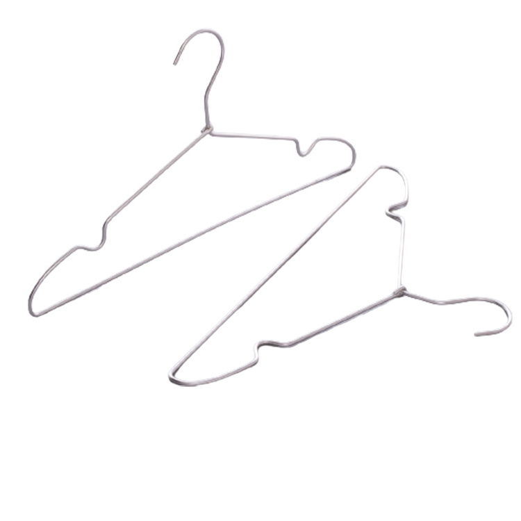 Supplier Wholesale Cheap Slim Silver Strong Aluminium Wire Clothes Metal Hanger