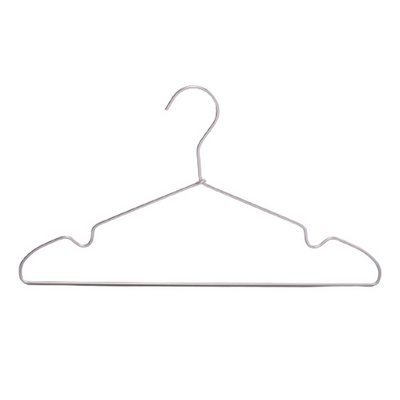 Supplier Wholesale Cheap Slim Silver Strong Aluminium Wire Clothes Metal Hanger