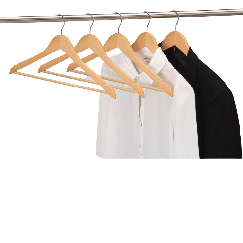 Premium Quality Wooden Strong Durable Non-Slip Hanger for Wardrobe Bathroom Clothes Hanger Wooden Suit Coat Hangers