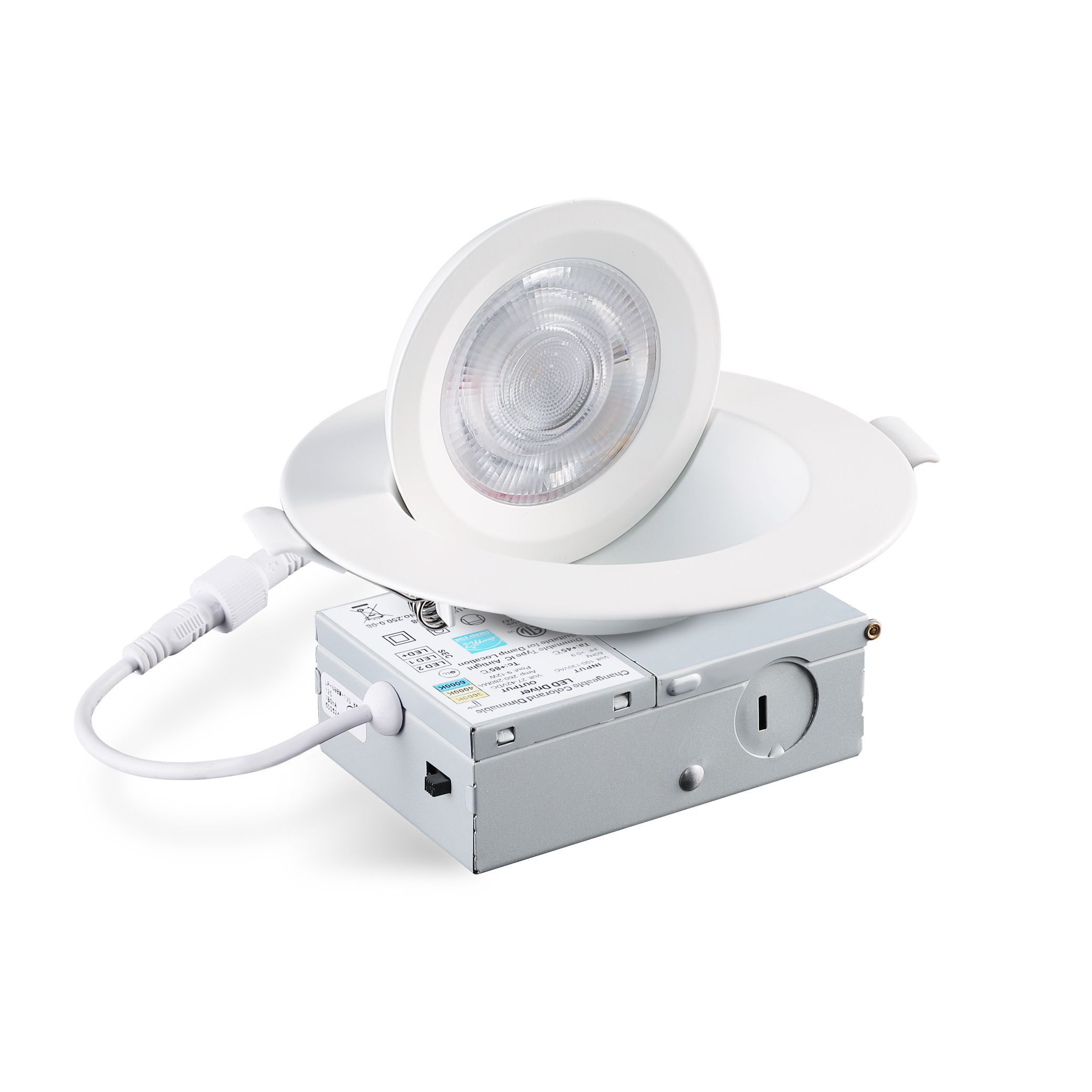 New Design Round 9W LED COB Eyeball Downlight 360 Degree Dimmable Recessed Adjustable 4 Inch Gimbal Wall Switch and DIP Switch