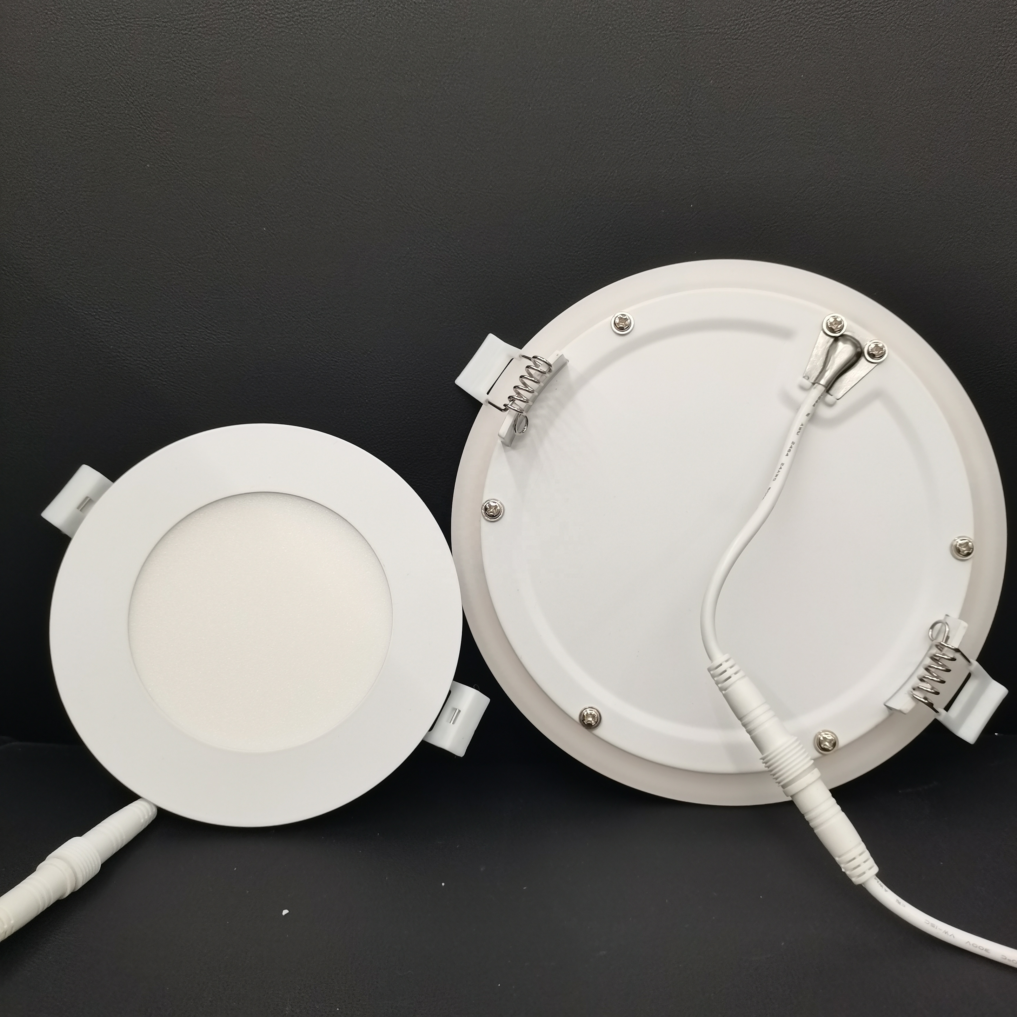 New Arrival ETL ES 4inch Slim LED Recessed Ceiling Light with Night Light 9+3W 5CCT Canless 750LM Brightness Black White 2200K