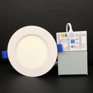 4inch 9W Slim LED Recessed Ceiling Light with Junction Box 2700K-6000K Canless Wafer Slim Panel Downlight ETL ES 5005242