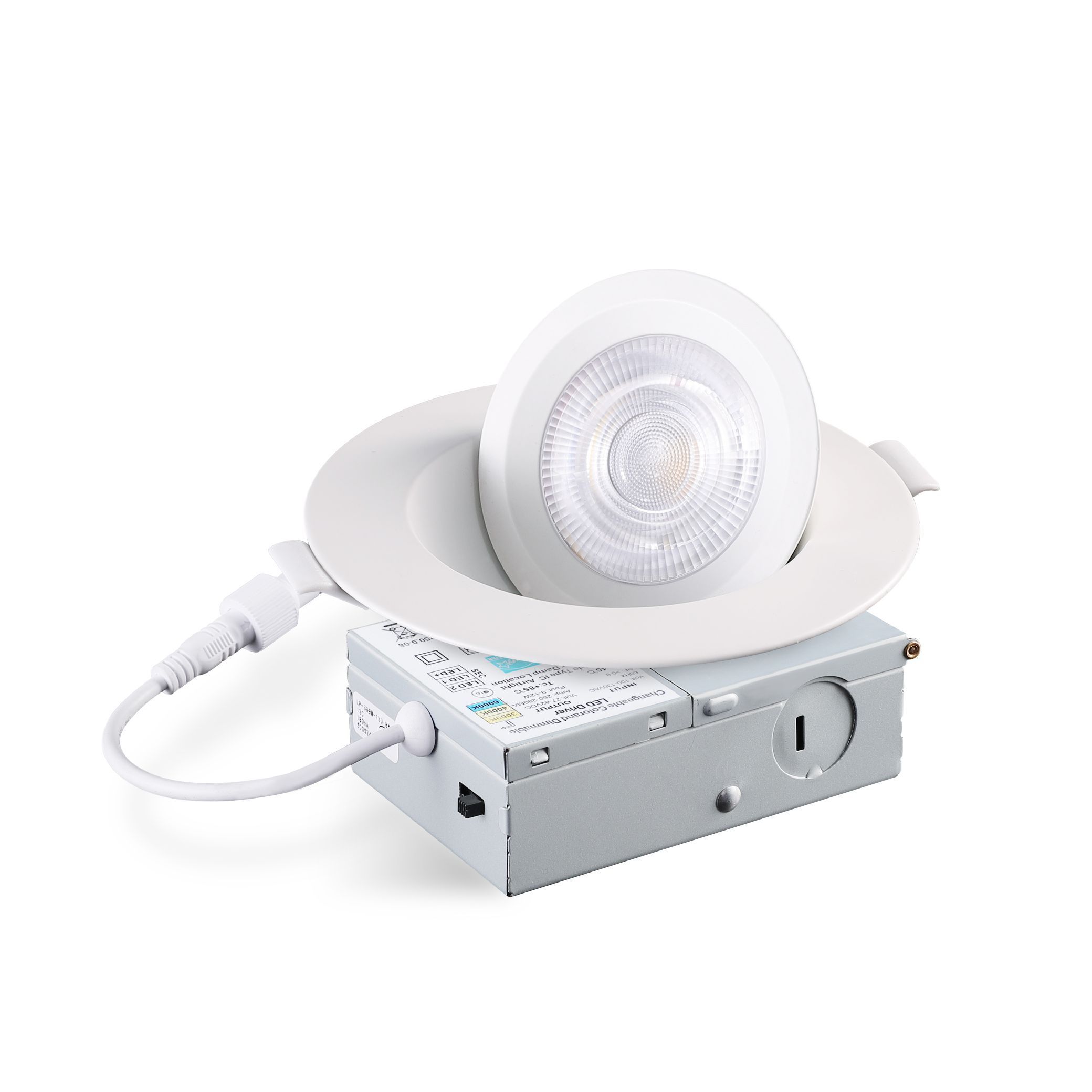 New Design Round 9W LED COB Eyeball Downlight 360 Degree Dimmable Recessed Adjustable 4 Inch Gimbal Wall Switch and DIP Switch