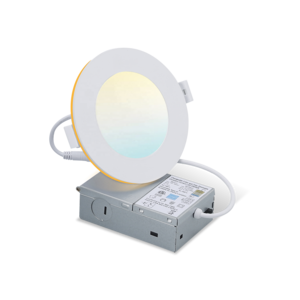 6inch Slim LED Recessed Ceiling Light with Night Light Dimmable Canless Wafer Downlight 12+3W ETL ES FCC 5CCT 2200K 5005242