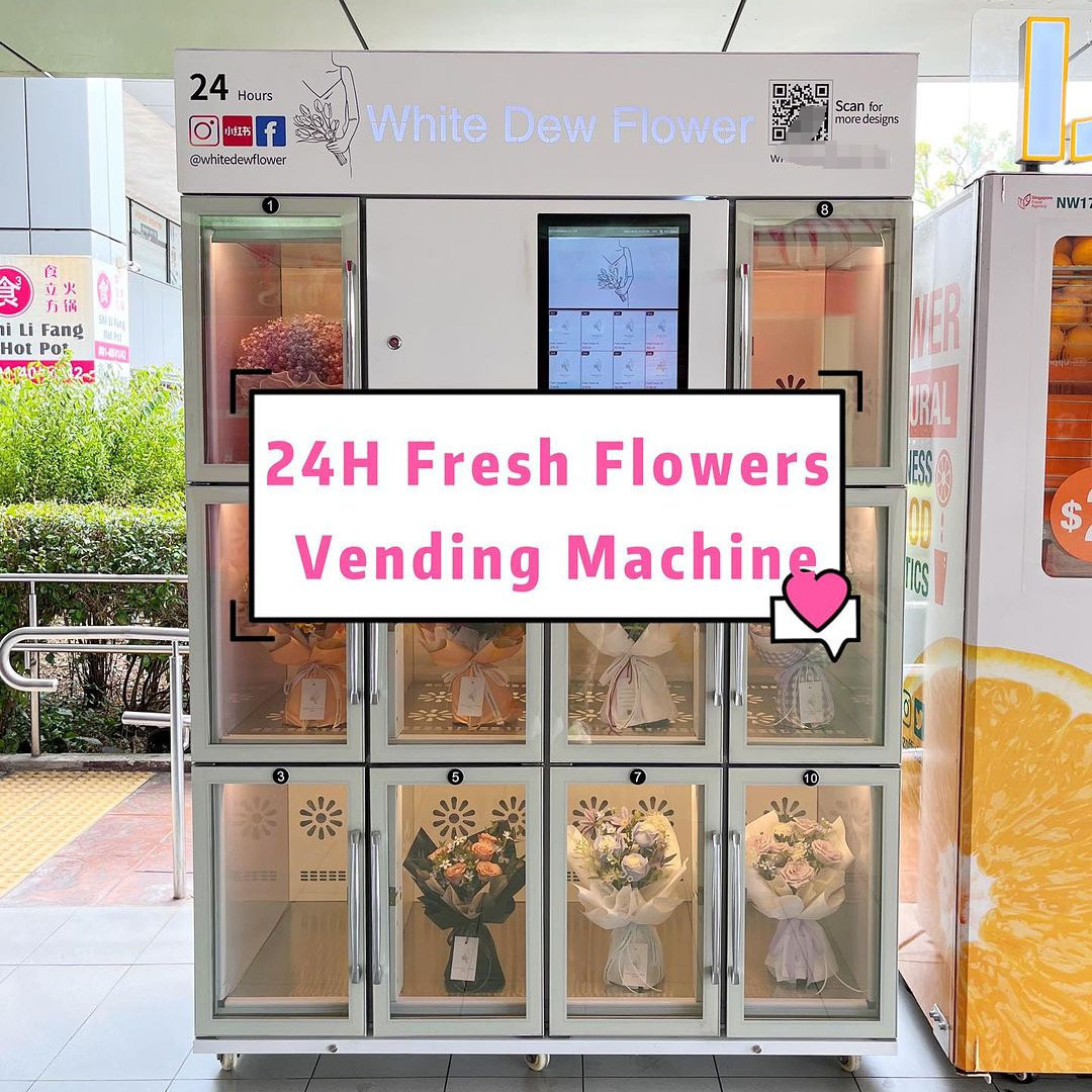 New Trend Automatic Flower Vending Machine Subway Use Fresh Flower Vending Machine For Sale