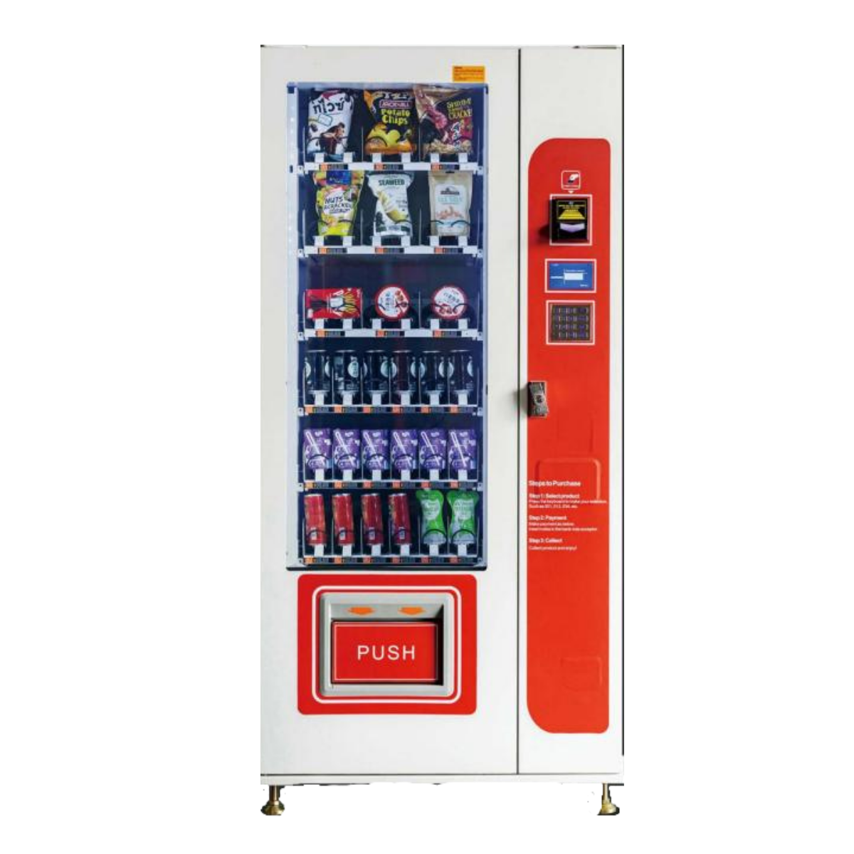 Lpmie White Colorvending machine for foods and drinks Machines Snack Vending Machine