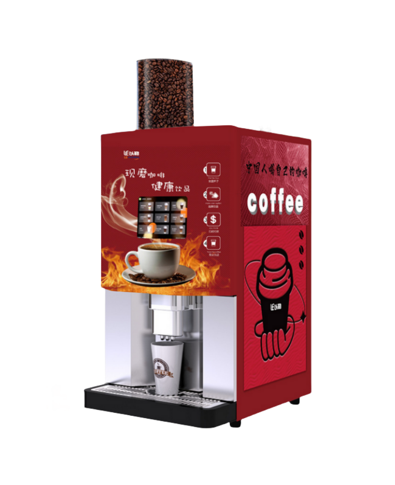 self service commercial fully automatic qr code water pump table top bean to cup tea 307a coffee vending machine made in china