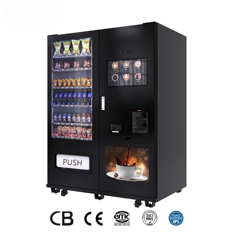 commercial soft drink beverage soda cola and snack chocolate biscuit vending machine freshly ground coffee vending machine