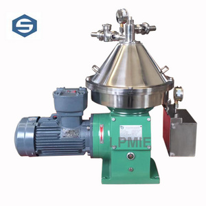 Economic small disc centrifuge separator with continuous feed and discharge