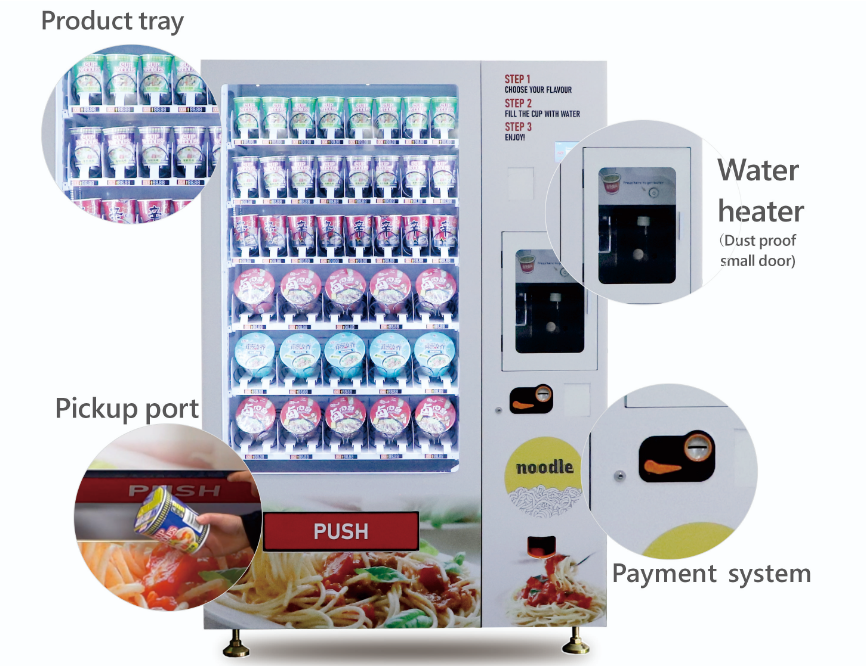 24-Hour Cup Noodles Ramen Intelligent Vending Machine