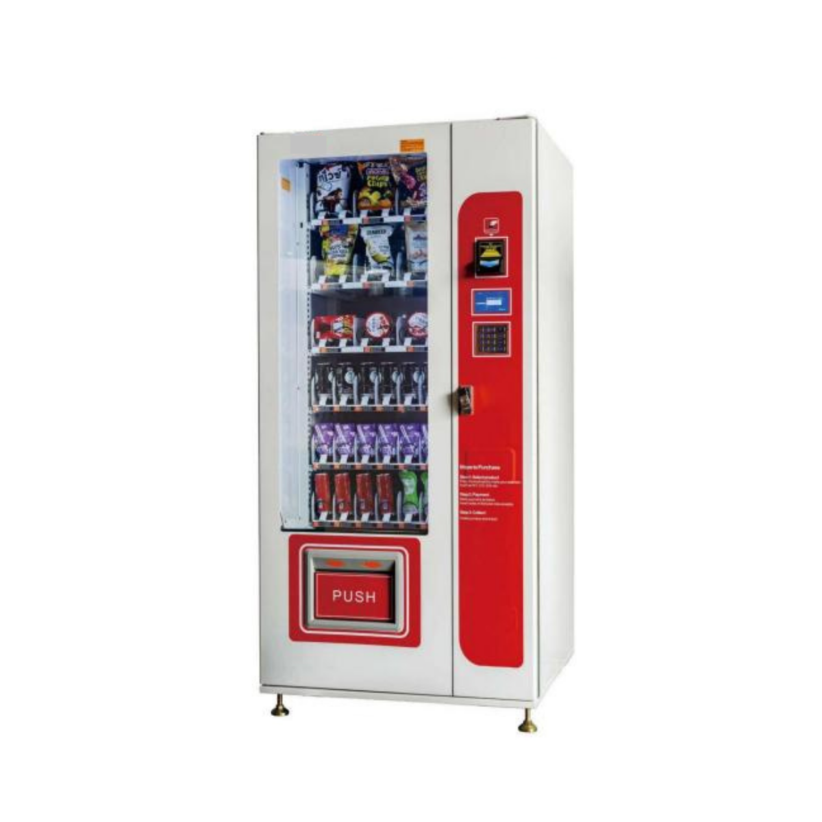 Lpmie White Colorvending machine for foods and drinks Machines Snack Vending Machine