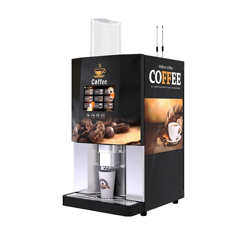 self service commercial fully automatic qr code water pump table top bean to cup tea 307a coffee vending machine made in china