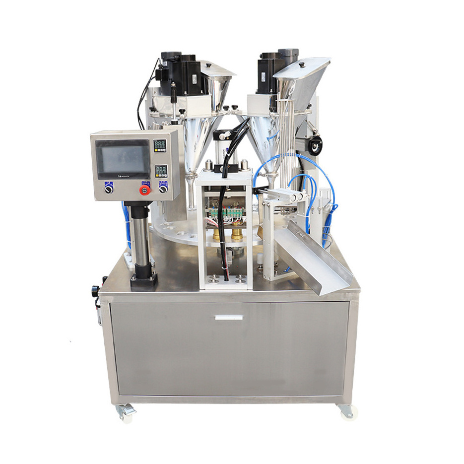 K-Cup coffee powder filling and sealing machine, coffee cup filling and sealing machine, K cup coffee powder filling machine