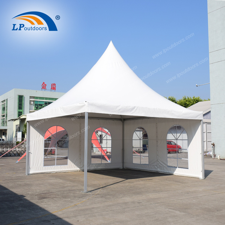 Outdoor Waterproof Wedding Party Gazebo Garden aluminium Exhibition tents Pagoda Tent 5x5 For Sale