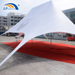 Big customized garden yard double top peaks star spider event tent for shelter