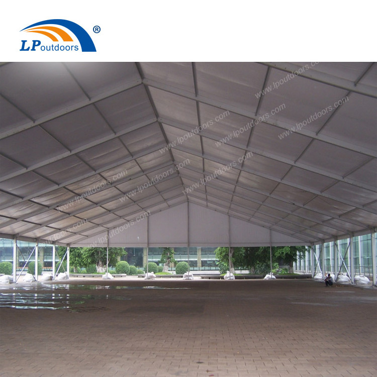 20m large aluminium frame marquee tent with glass walls for conference event